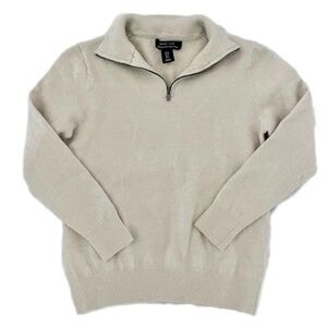 MARK LAW 100% extra fine merino wool cream sweater size small